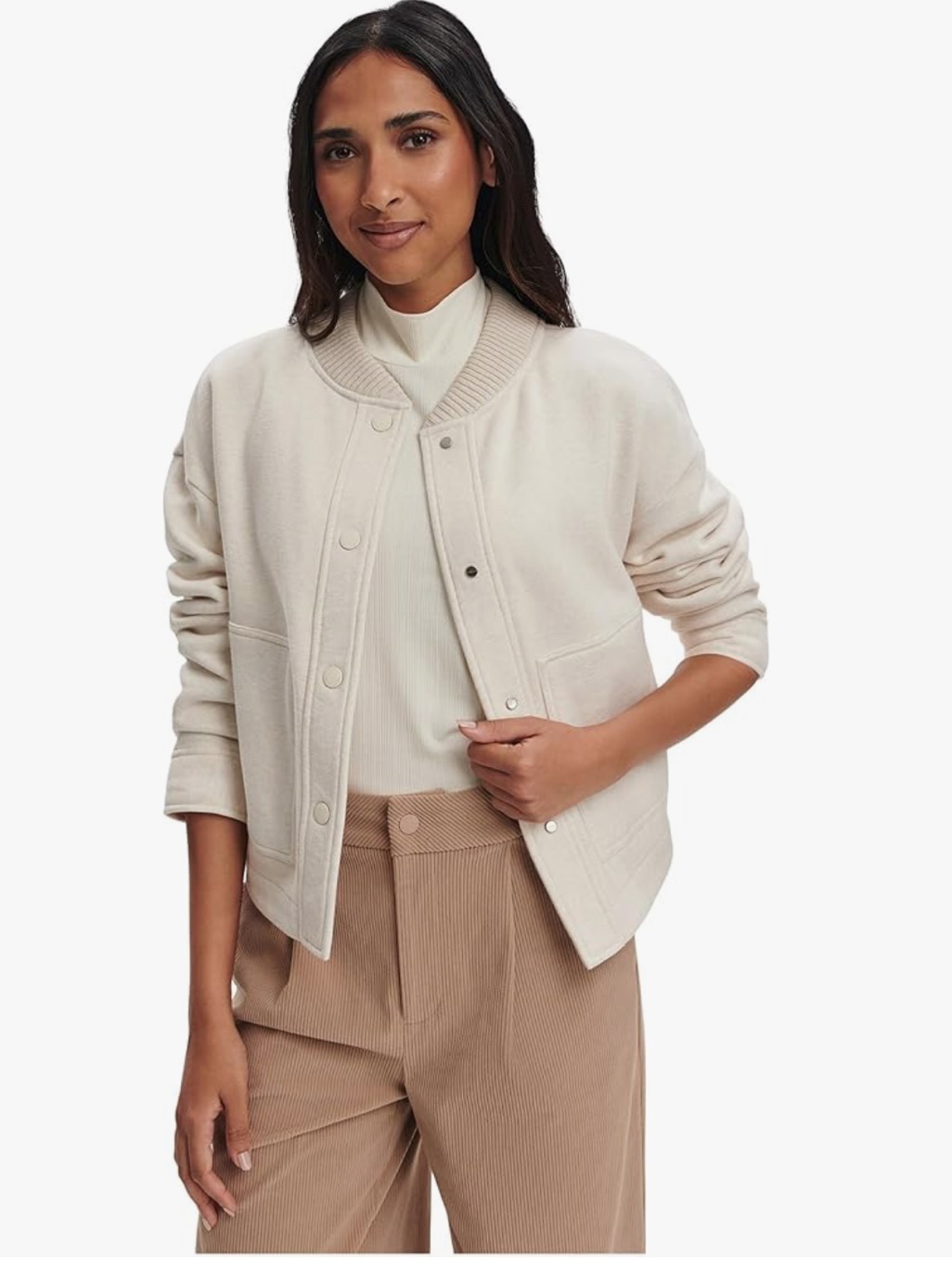Nwt Women's Varley Khai Cropped Bomber Jacket